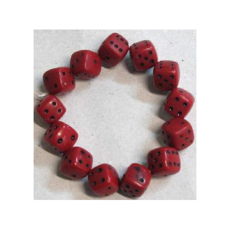 Red dice bracelet