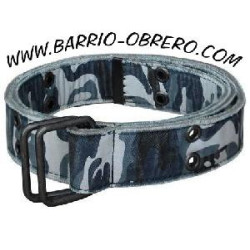 Blue camouflage belt
