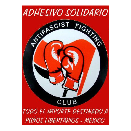 Adhesivo solidario Antifascist Fighting Club