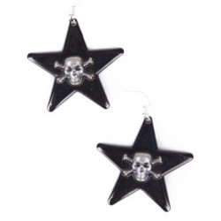 Couple earrings black stars...
