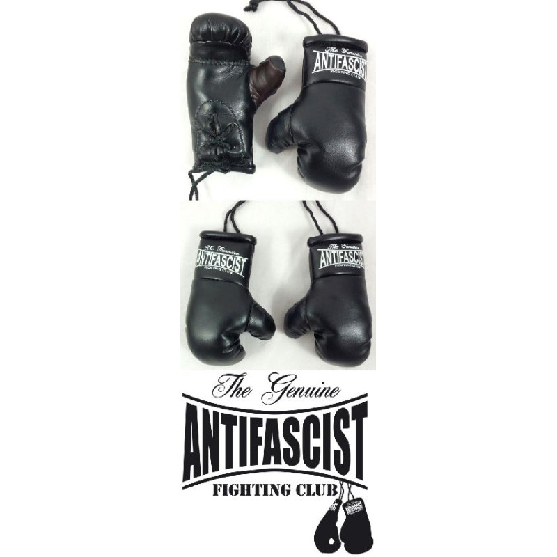Pareja mini guantes boxeo   Antifascist Fighting Club   Negros