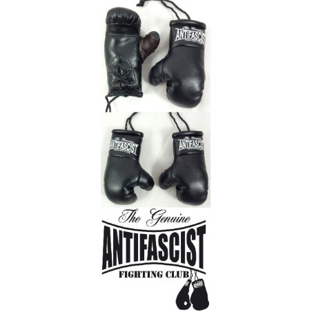 Pareja mini guantes boxeo   Antifascist Fighting Club   Negros