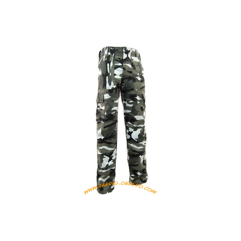 Urban camouflage trousers