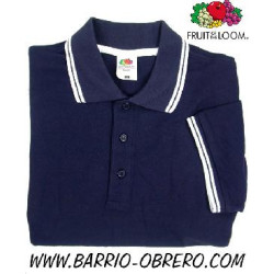 Navy blue polo shirt with...