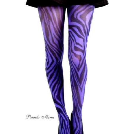 Lilac zebra pantyhose