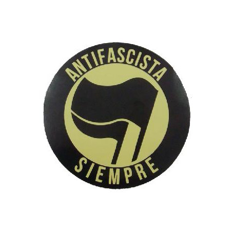 Adhesivo Antifascista Siempre   Banderas negras AFA
