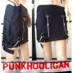 Miniskirt Punk zippers