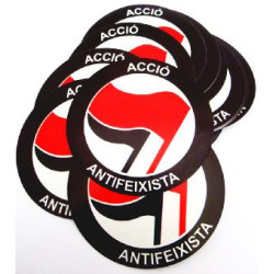 Lote 100 adhesivos Acció Antifeixista