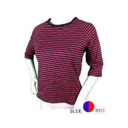 Red and black stripes T-shirt