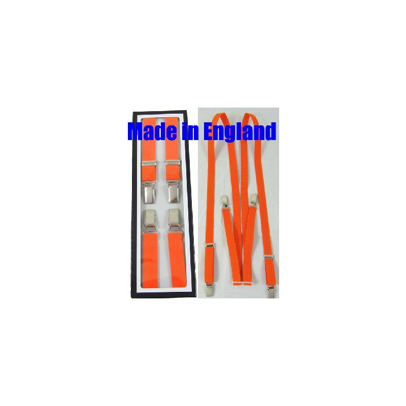 Orange half-inch suspenders