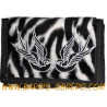 Zebra wallet with swallows