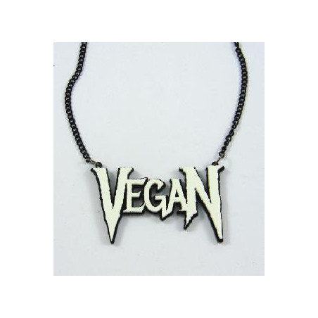 Large Vegan pendant with chain