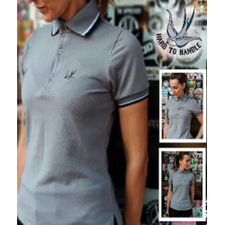 Women's Polo with Stripes Hard To Handle