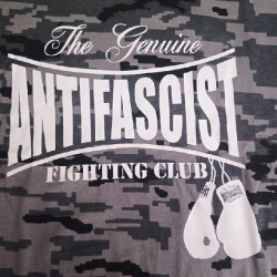 Camiseta   The Genuine ANTIFASCIST FIGHTING CLUB   digital camo