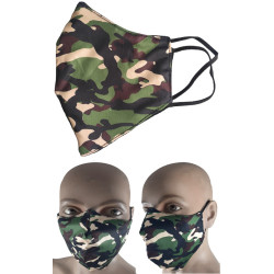 Double fabric mask with...