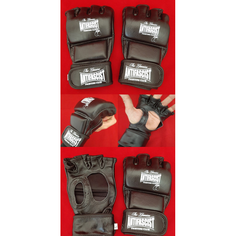 Grappling Gloves Leather Antifascist Fighting Club