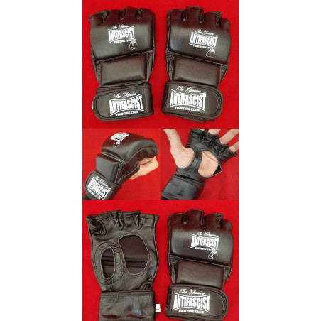 Grappling Gloves Leather Antifascist Fighting Club