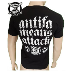 Camiseta Antifa means attack