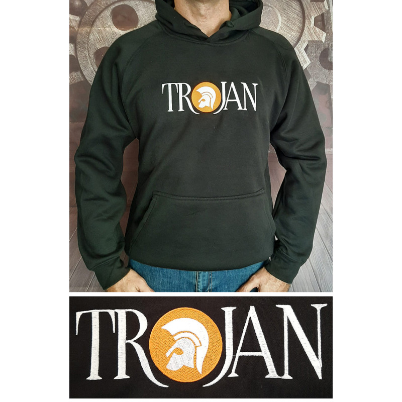 Trojan embroidered thick sweatshirt