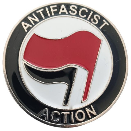 Antifascist Action buckle
