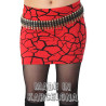 Minifalda Grietas rojo negro