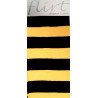Yellow striped pantyhose