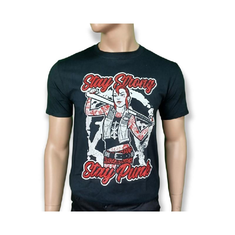 Camiseta   Punkgirl Stay Strong & Stay Punk