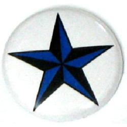Chapa estrella náutica azul