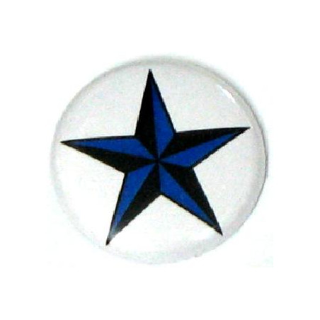 Chapa estrella náutica azul