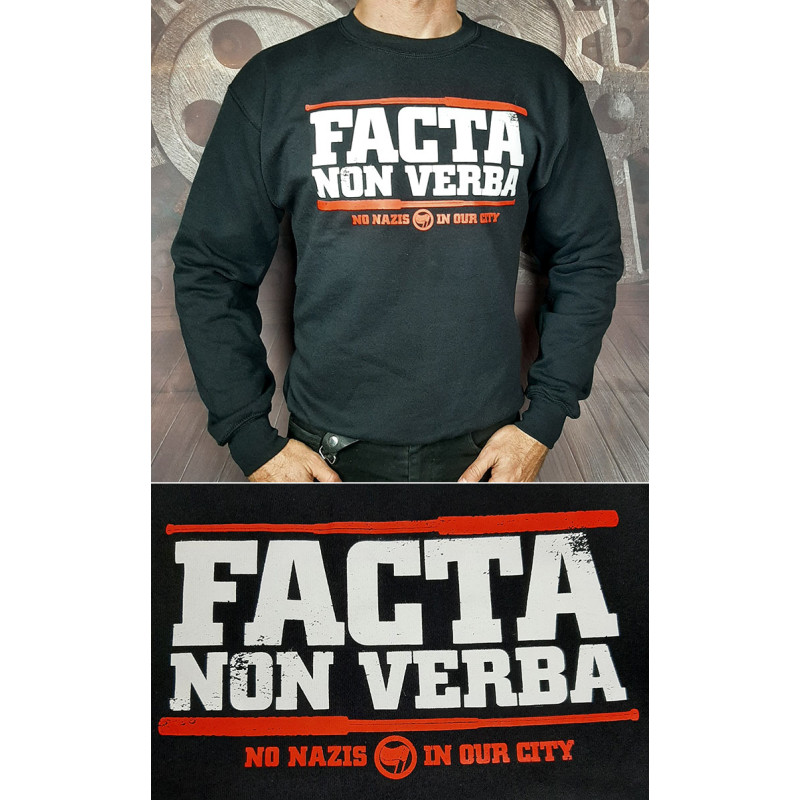 Sweatshirt Facta Non Verba