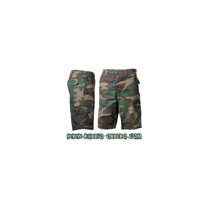 Bermuda shorts camouflage green