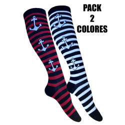 Pack 2 long socks Anchors