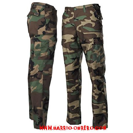 Green camouflage pants
