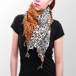 Palestinian leopard headscarf