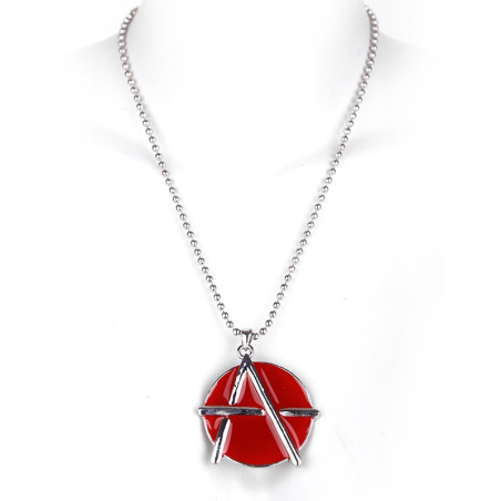 Anarchy pendant with chain