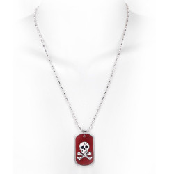 Red pirate plate pendant...