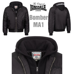 Hooded Lonsdale Bomber