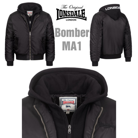 Bomber Lonsdale con capucha