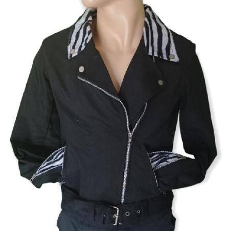 Cruzada Vegan Cebra de tela