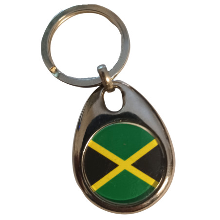 Jamaica flag keychain