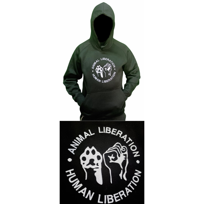 Thick embroidered sweatshirt Animal Liberation