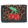 Leopard wallet with cherries