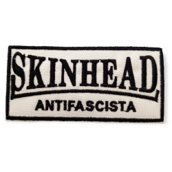 Parche Skinhead Antifascista blanco
