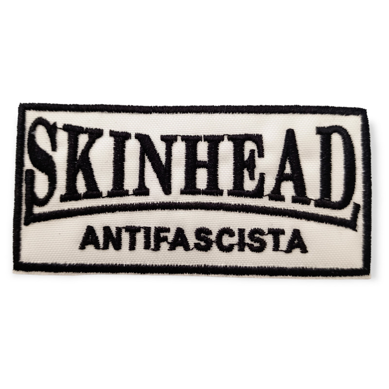 Parche Skinhead Antifascista blanco