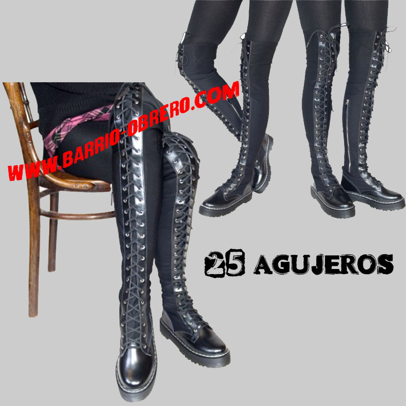 Boots 25 holes leather