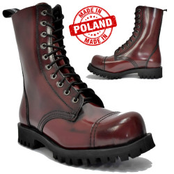 Toe boots 10 holes Leather...