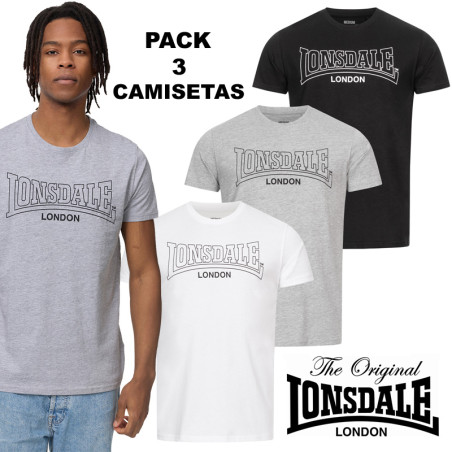 Pack 3 Lonsdale T-shirts