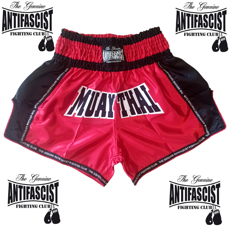 Muay Thai shorts Antifascist Fighting Club