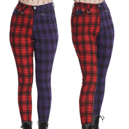 Scottish women's trousers bicolor