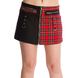 Miniskirt Punk bicolor Scottish